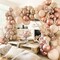 Blush Ivory Balloons Garland Double Stuffed Nude Brown Cream Balloon Pastel Beige Peach Rose Gold Boho Balloons Arch kit for Bridal Engagement Baby Shower Birthdays Weddings Boho Party Decoration